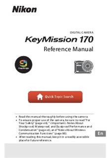 Nikon Keymission 170 Printed Manual